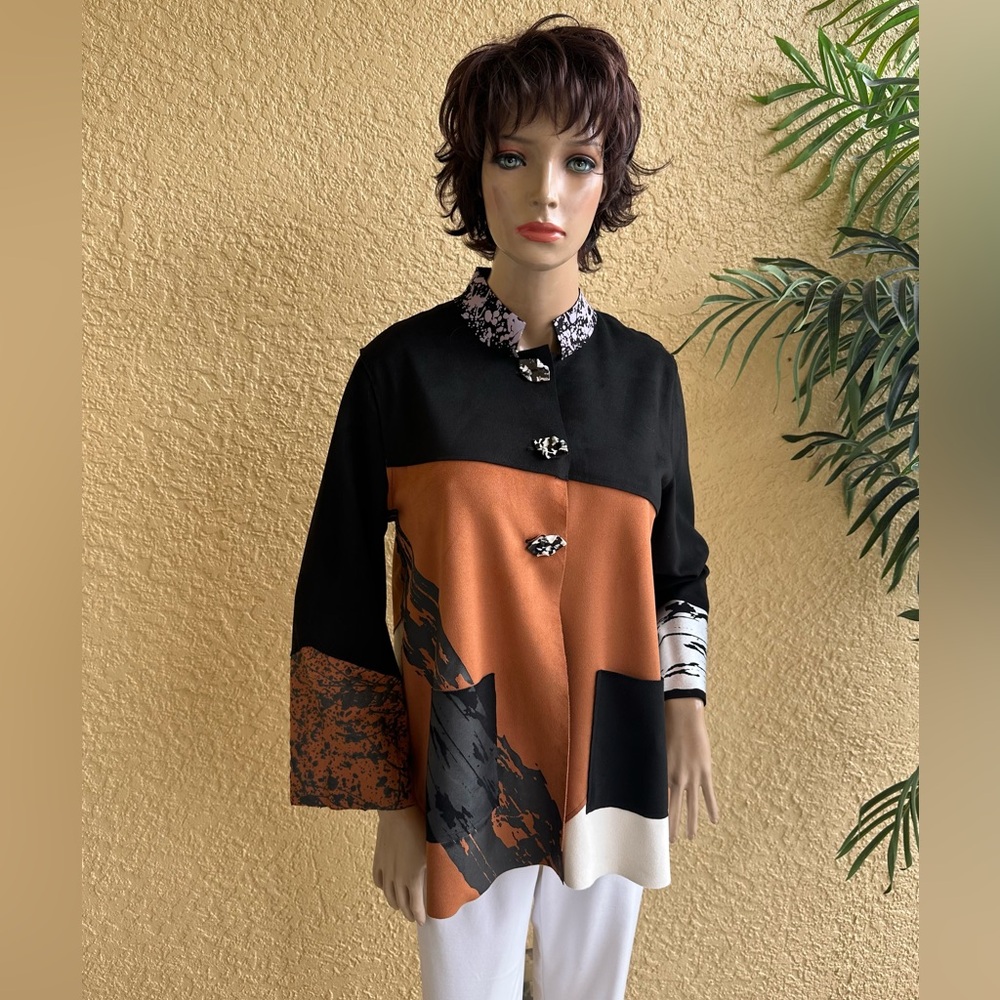 Lemon Grass suede style dress jacket - Picture 2 of 12